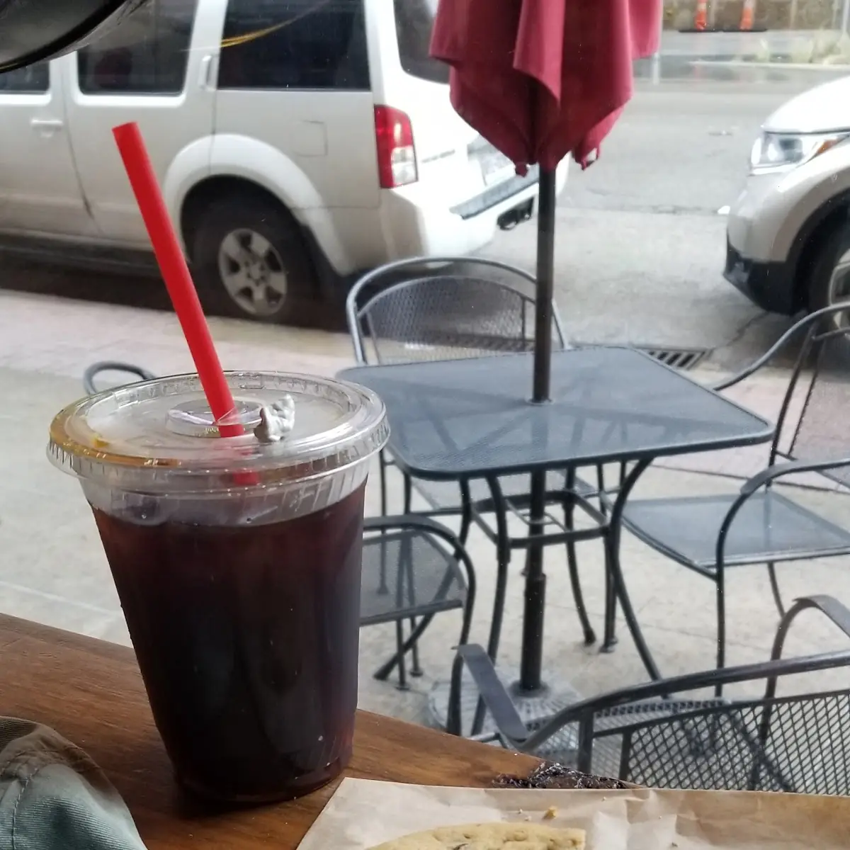 Chocolate Chip Cookie and Ice Coffee