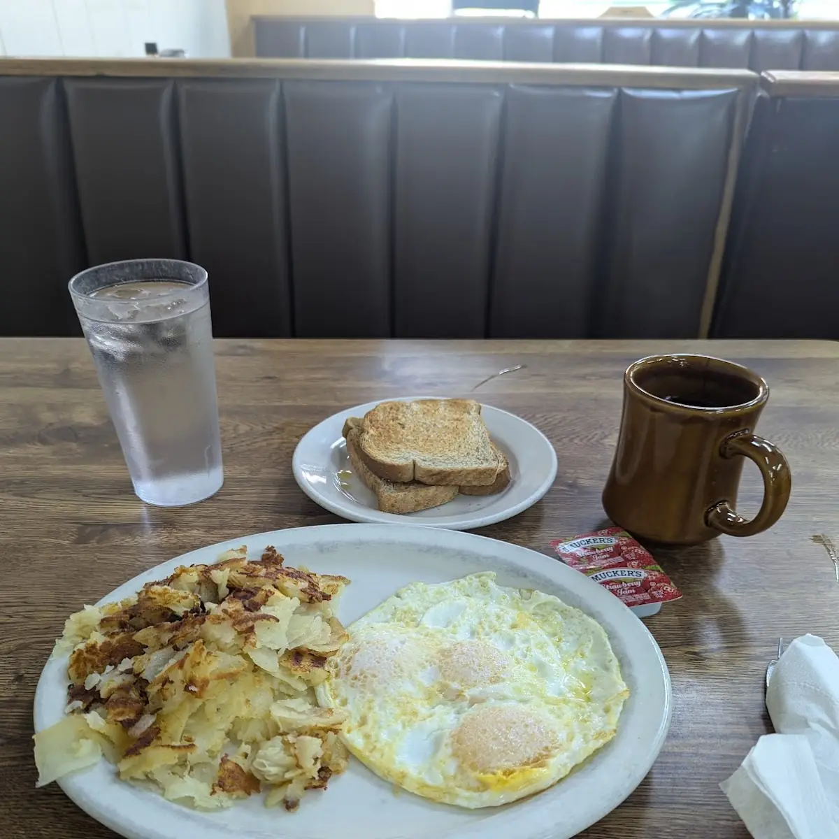 Two Egg Breakfast with Hash Browns