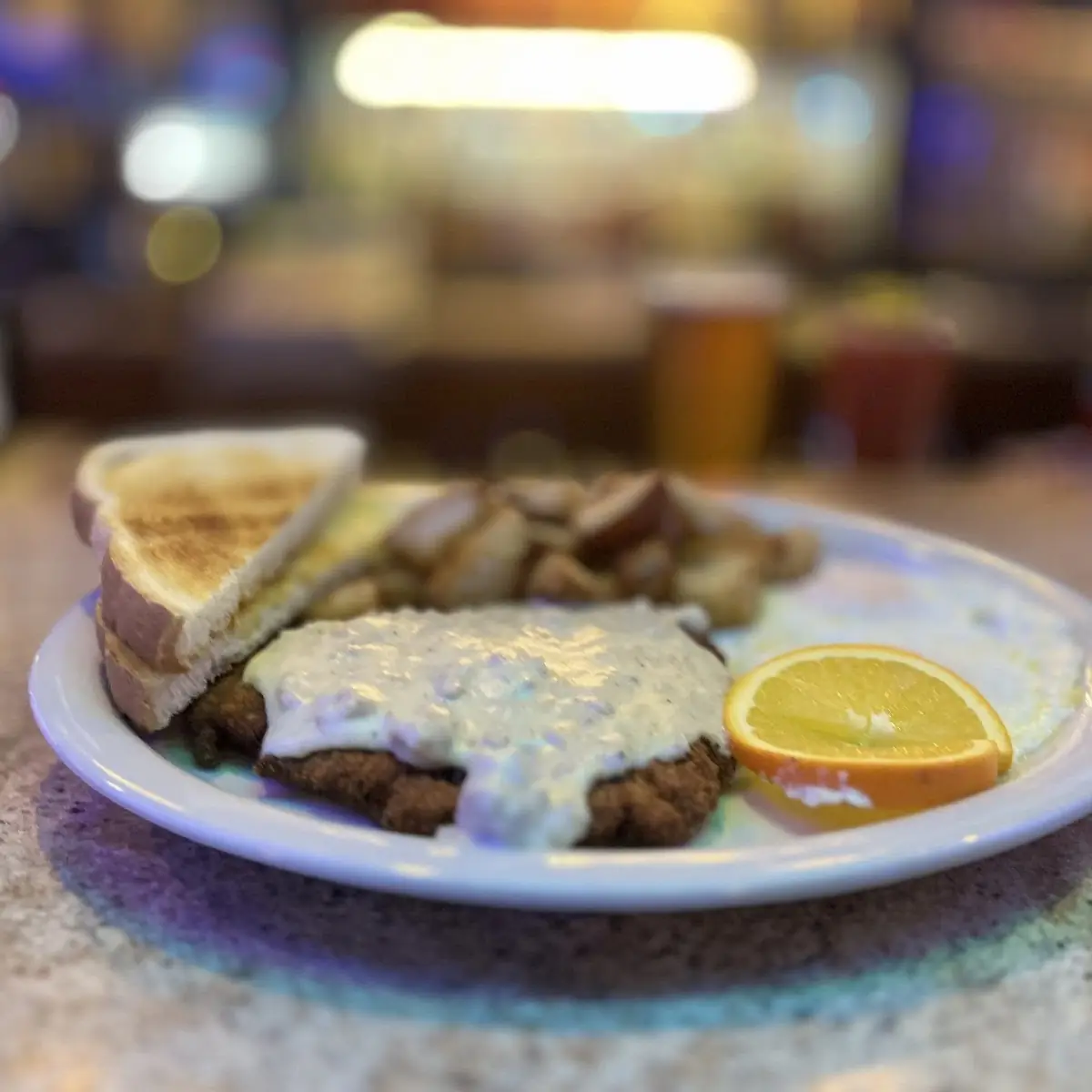 Hamburger Steak & Two Eggs
