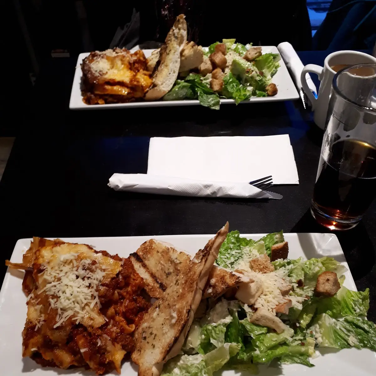 Lasagna Garlic Bread and a Cesar Salad, The Barley Mow (Brockville)