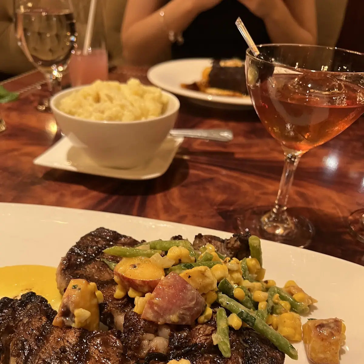 Grilled Angus Tri Tip Blue Cheese Risotto