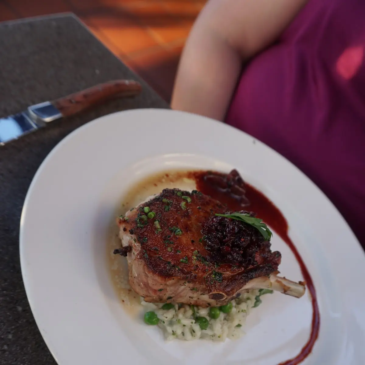 Pomegranate Signature Pork Chop