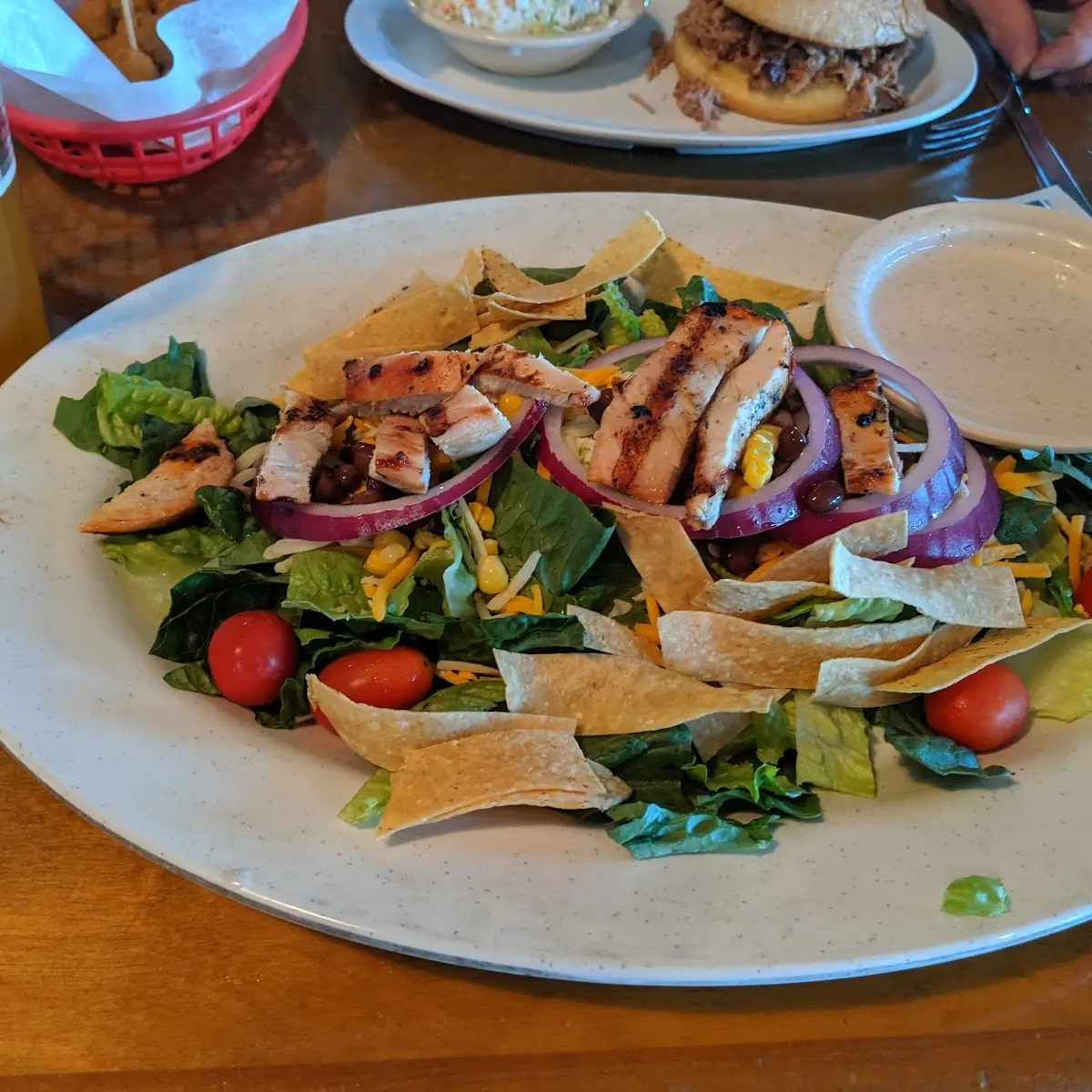 Salad with Pulled Chicken