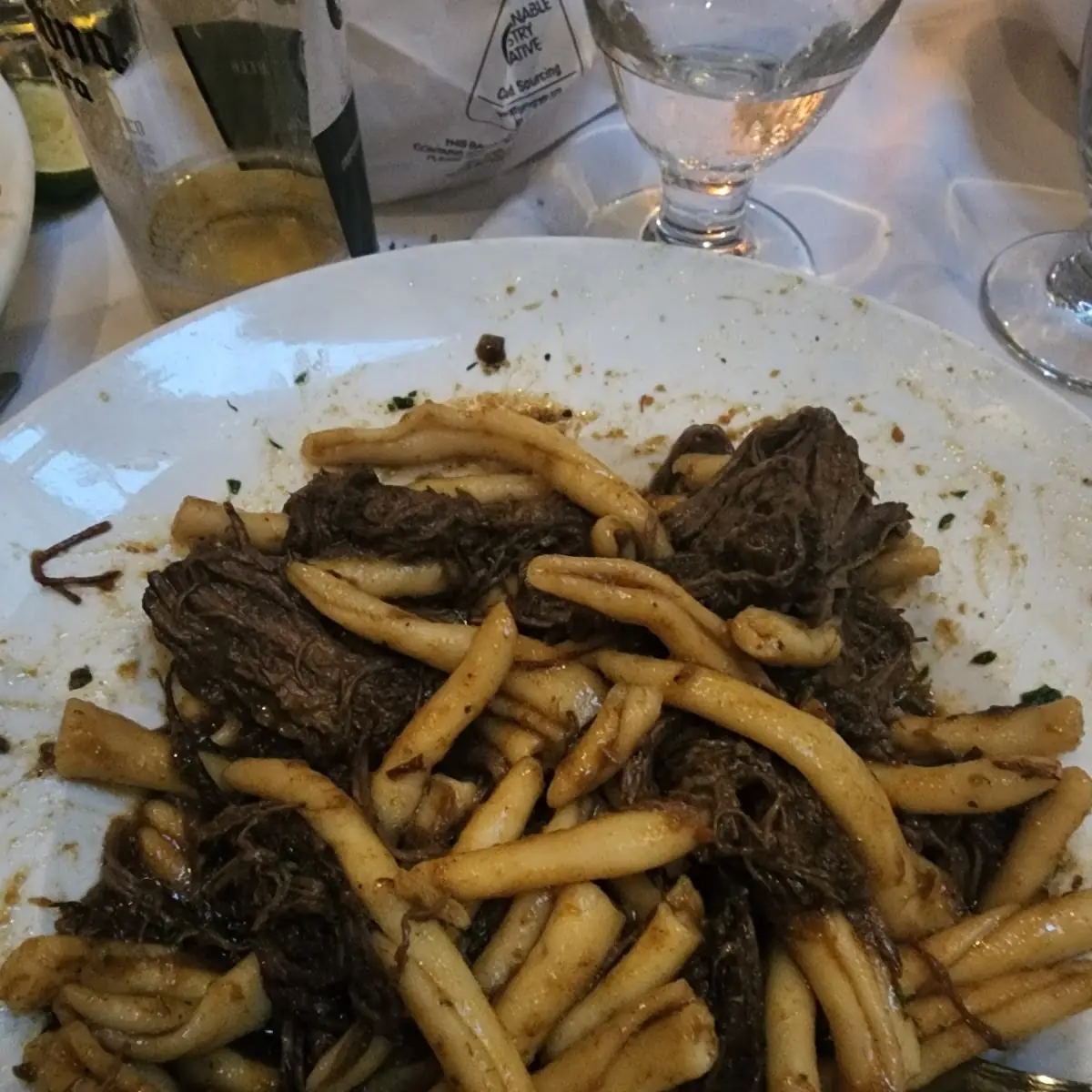 Homemade Fusili with Braised Short Ribs
