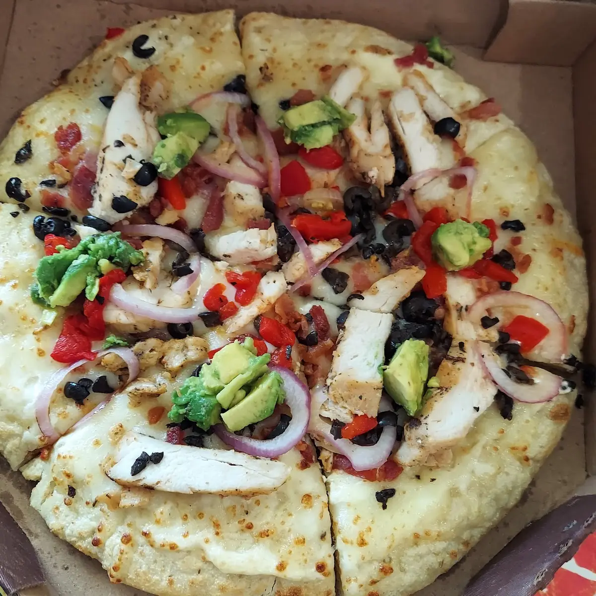 Chicken Avocado Pizza