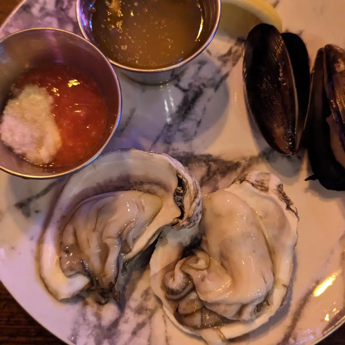 Oysters & Blue Mussels on the Half Shell