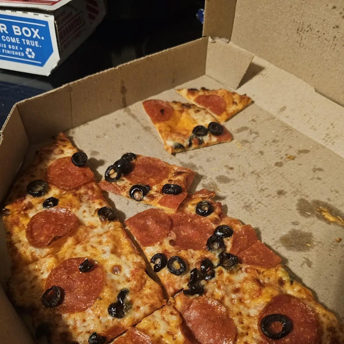 Thin Crust PEPP and Olives