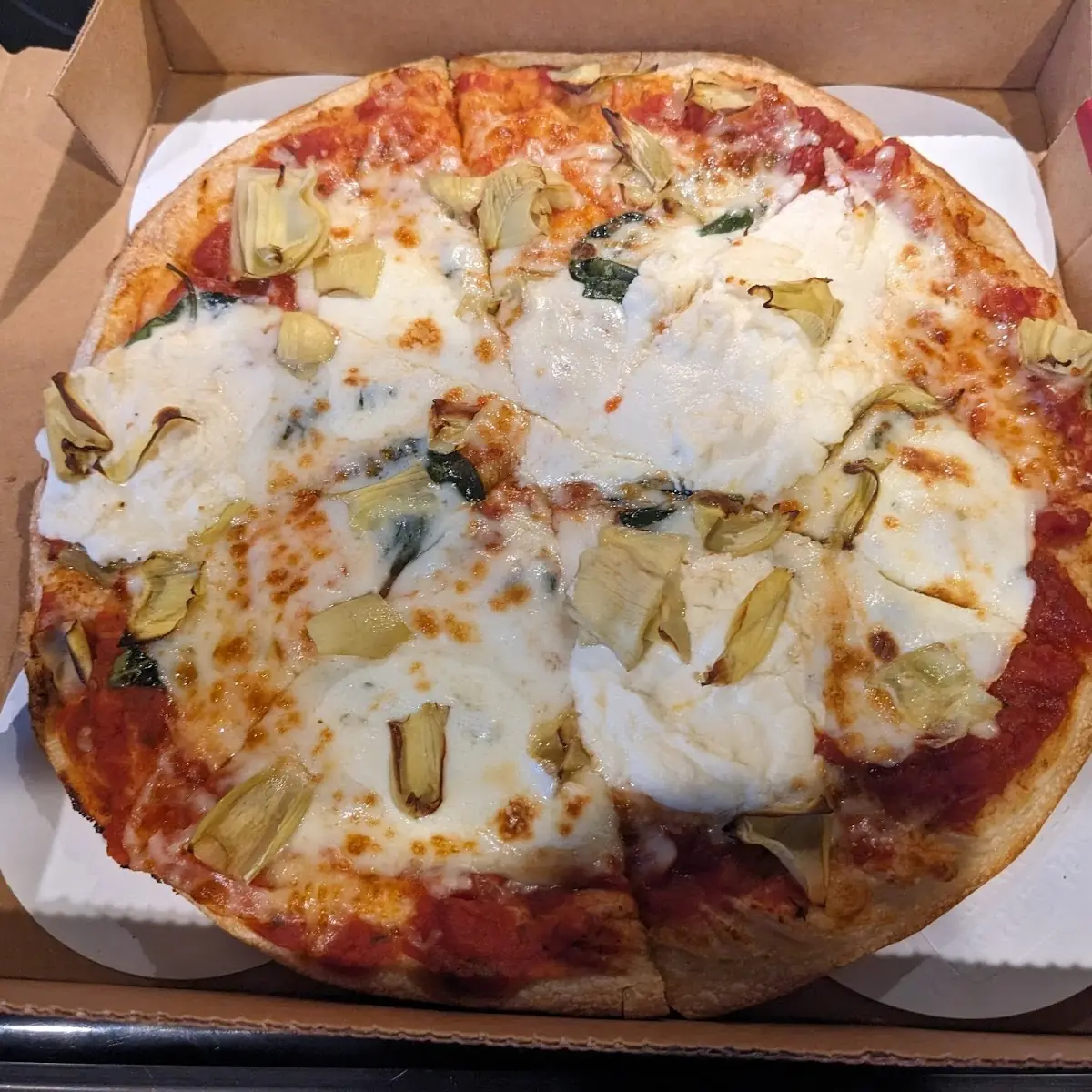 Spinach Artichoke Ricotta and Mozzarella