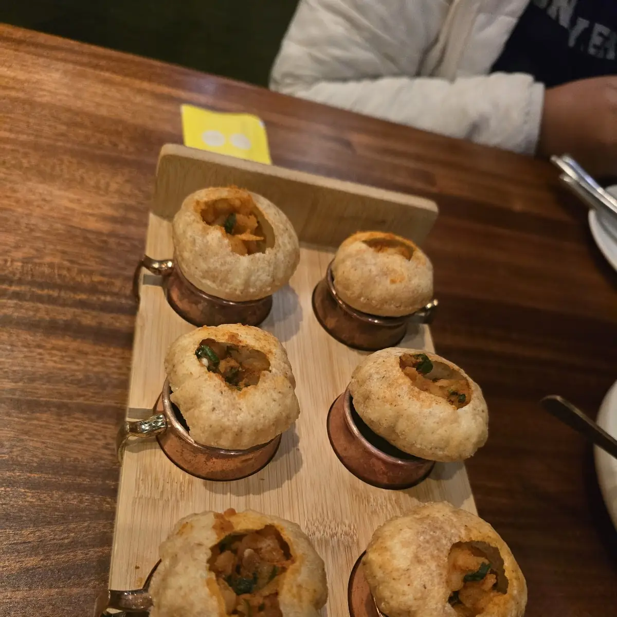 Pani Puri Appetizer Plate