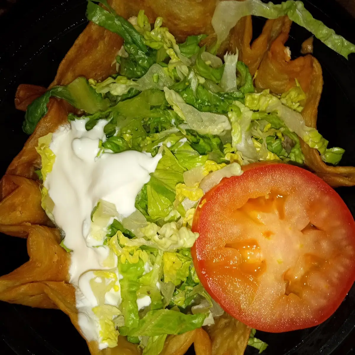 Shredded Chicken Taco Salad