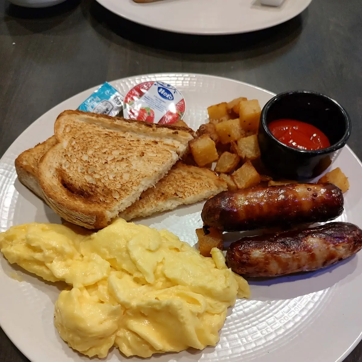 Breakfast Platter with Scrambled Eggs