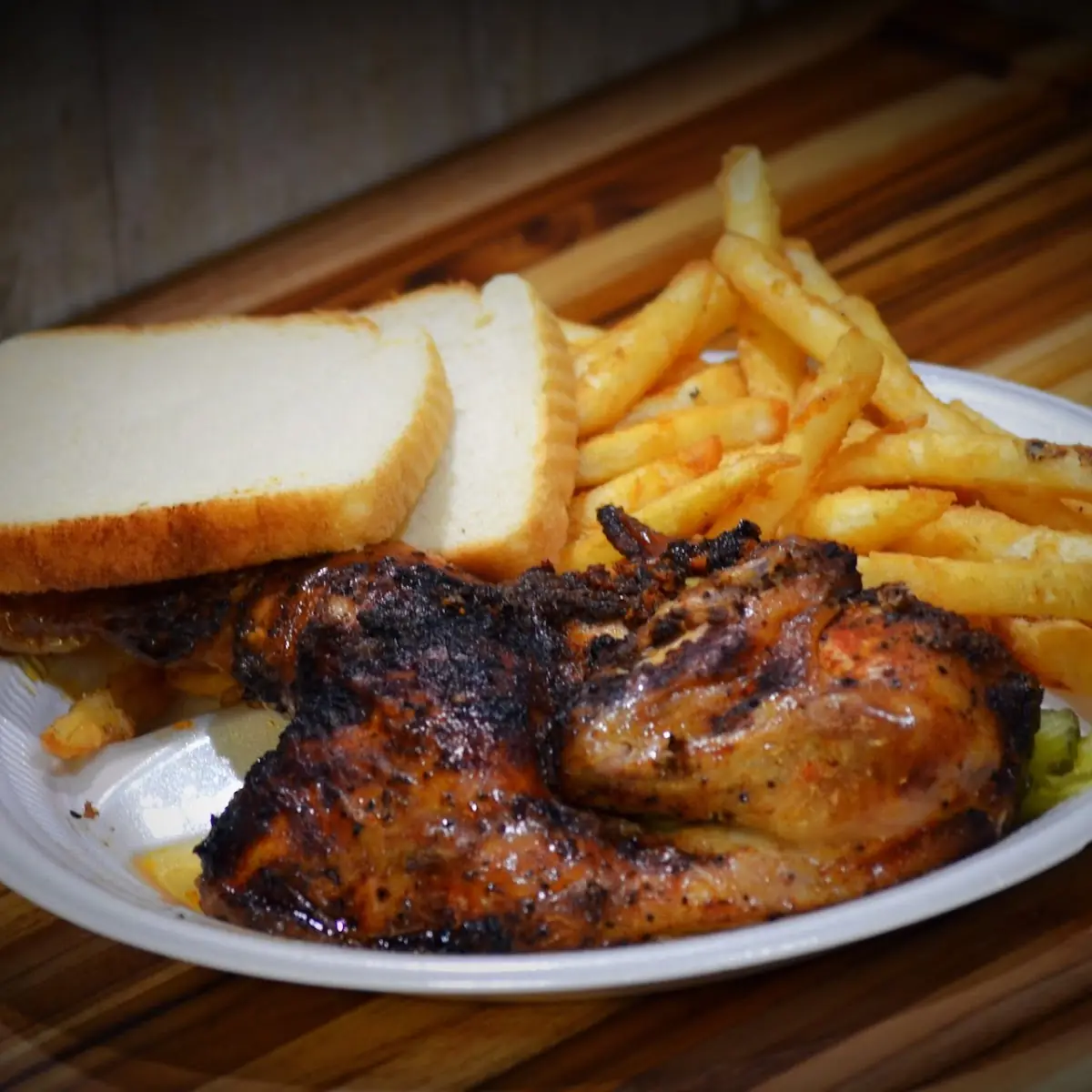Half BBQ Chicken Plate