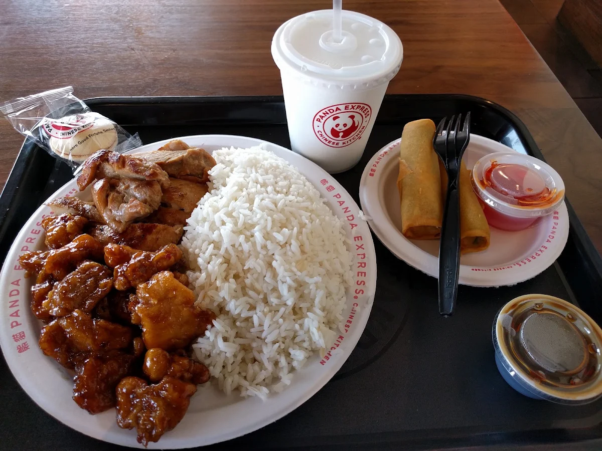 Plate with Egg Rolls