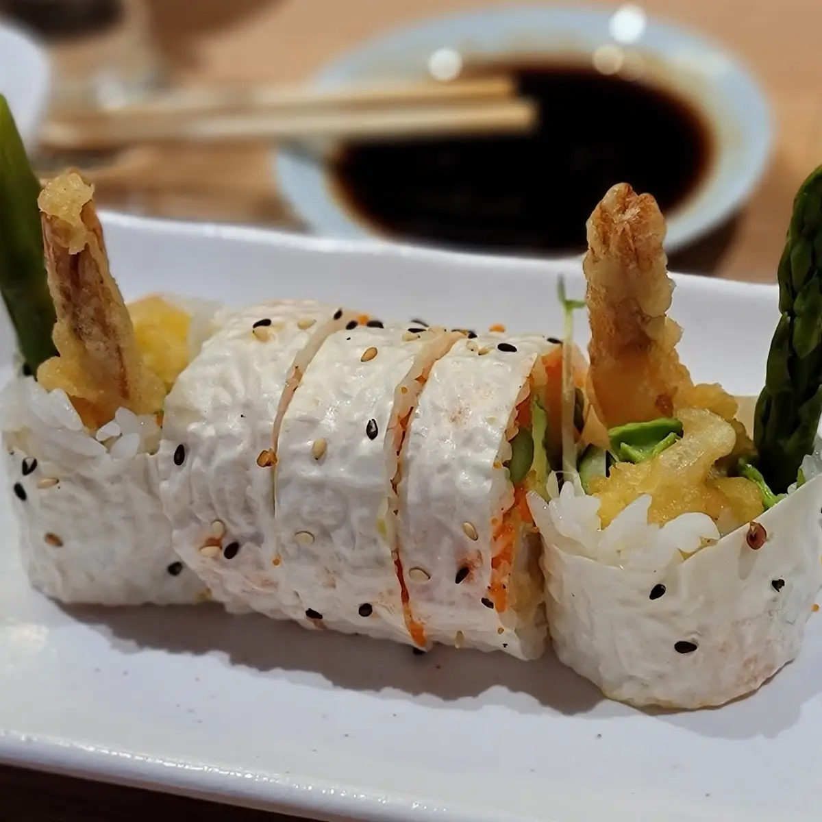 Shrimp Tempura Roll w Soy Paper