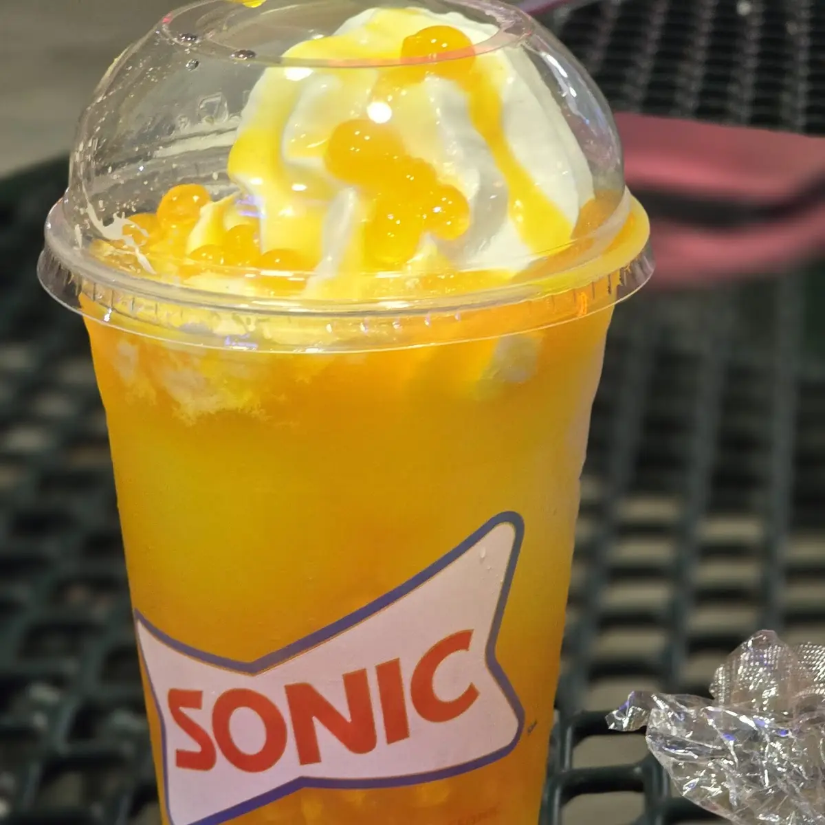 Orange Cloudsicle Slush Float