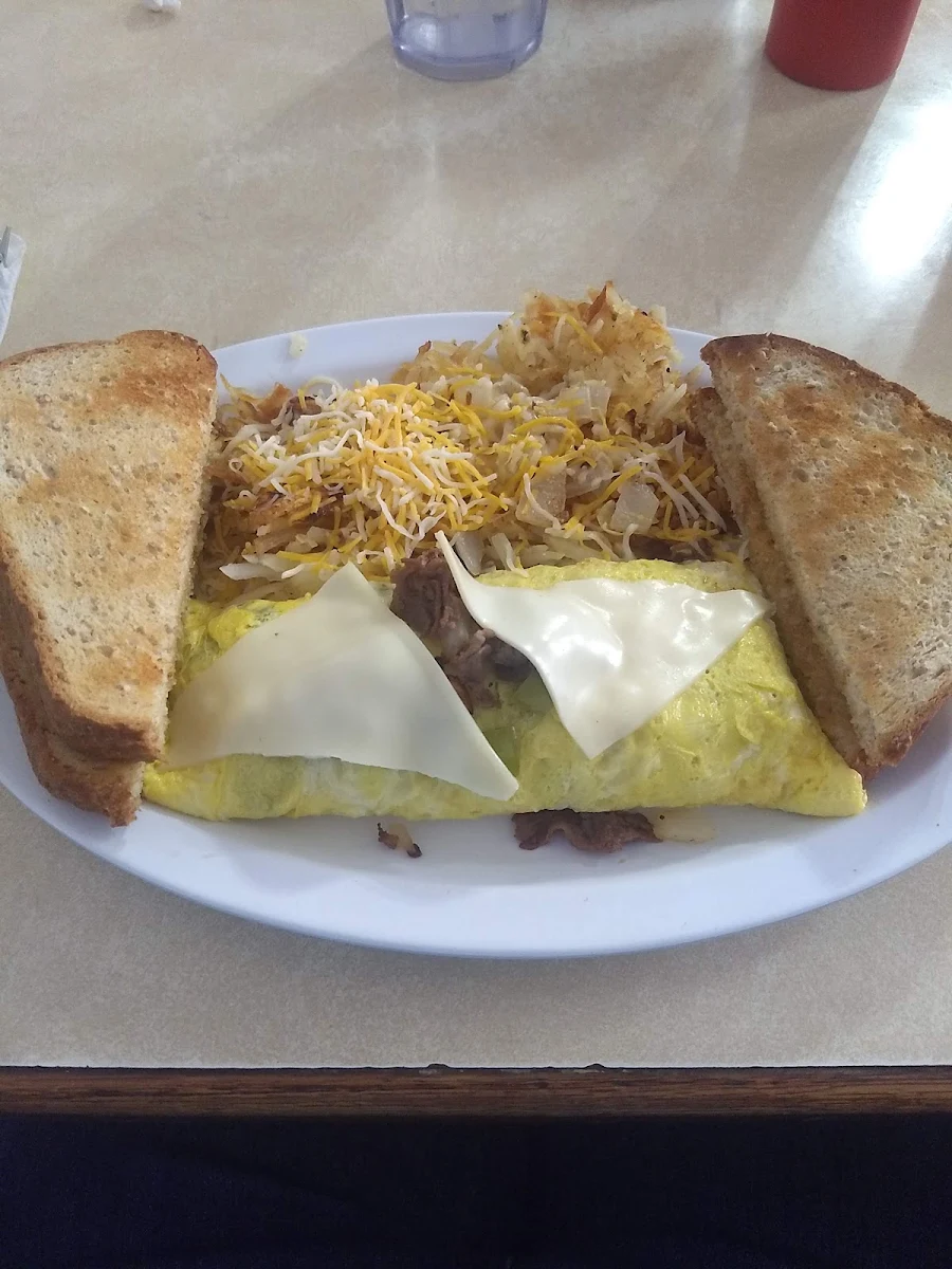 Two Egg Philly Cheese Steak Omelette