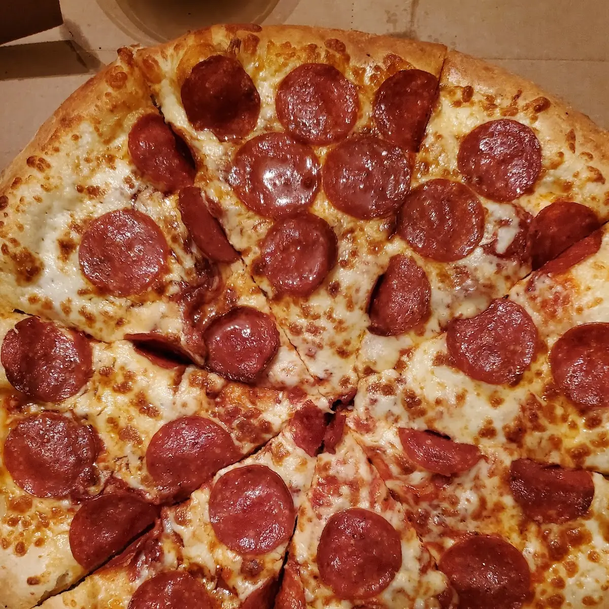 Pepperoni Cheese Pizza in Box