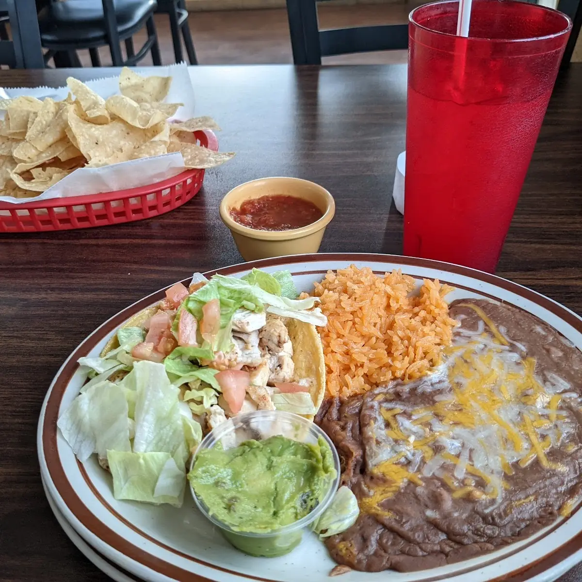 Chicken Taco Plate Texas Sized