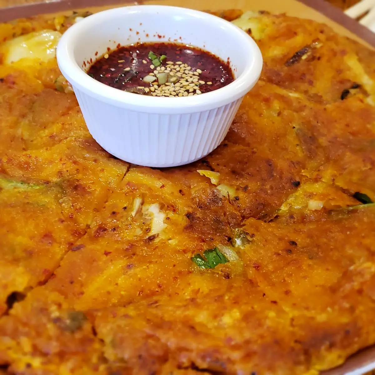 Kimchi Scallion Pancake