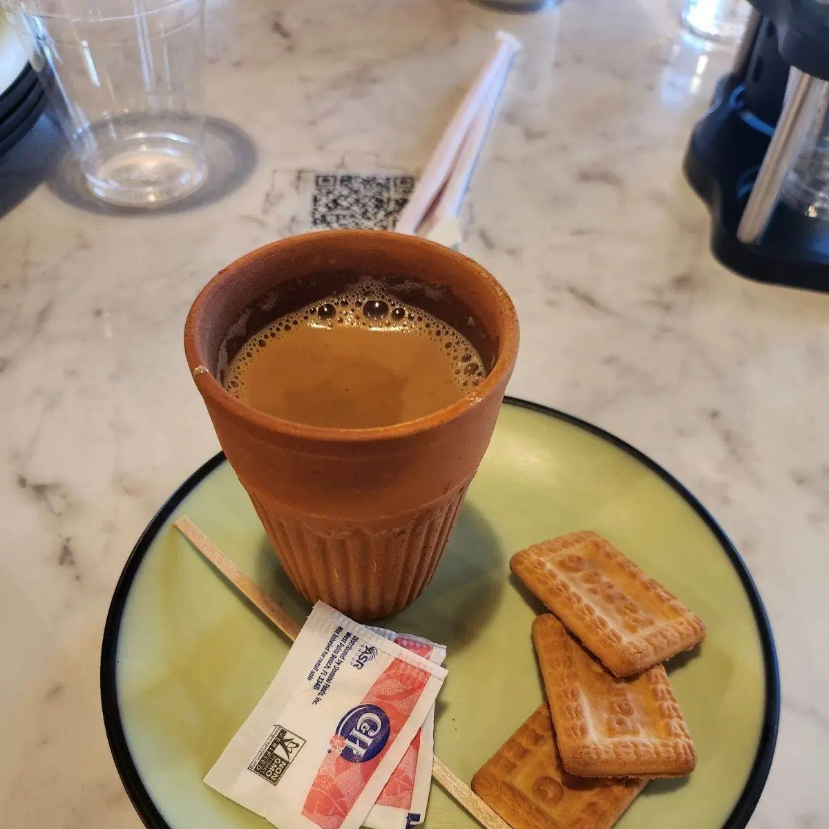 Masala Chai and Biscuit