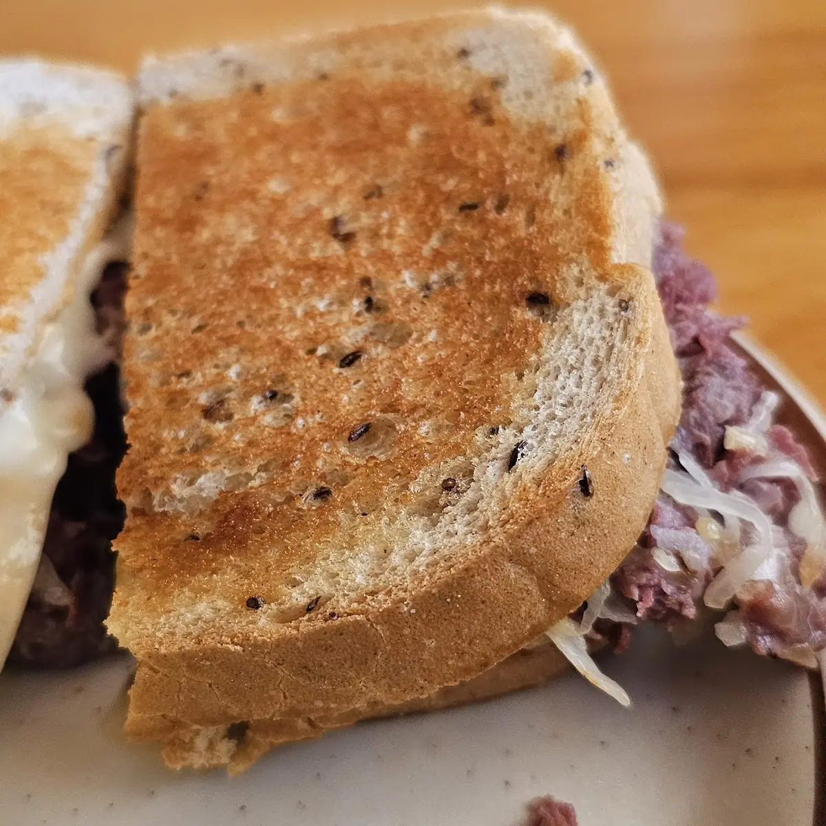 Grilled Ham & Cheese on Rye