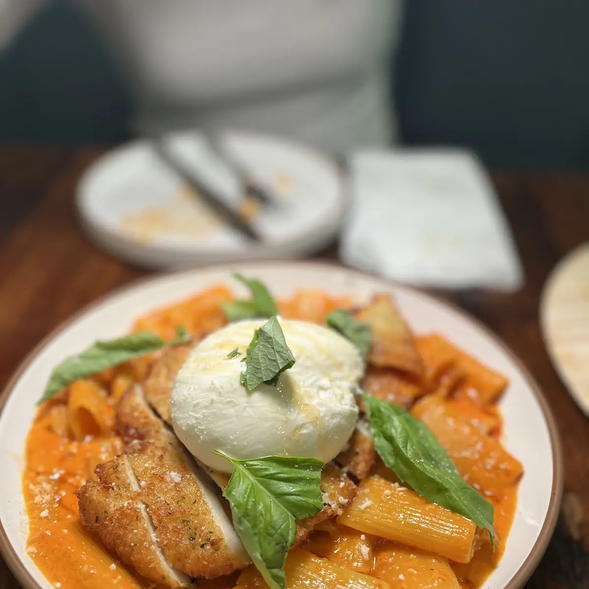 Spicy Rigatoni Burrata