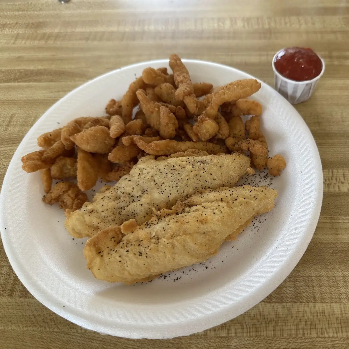 Fried Fish and Clams