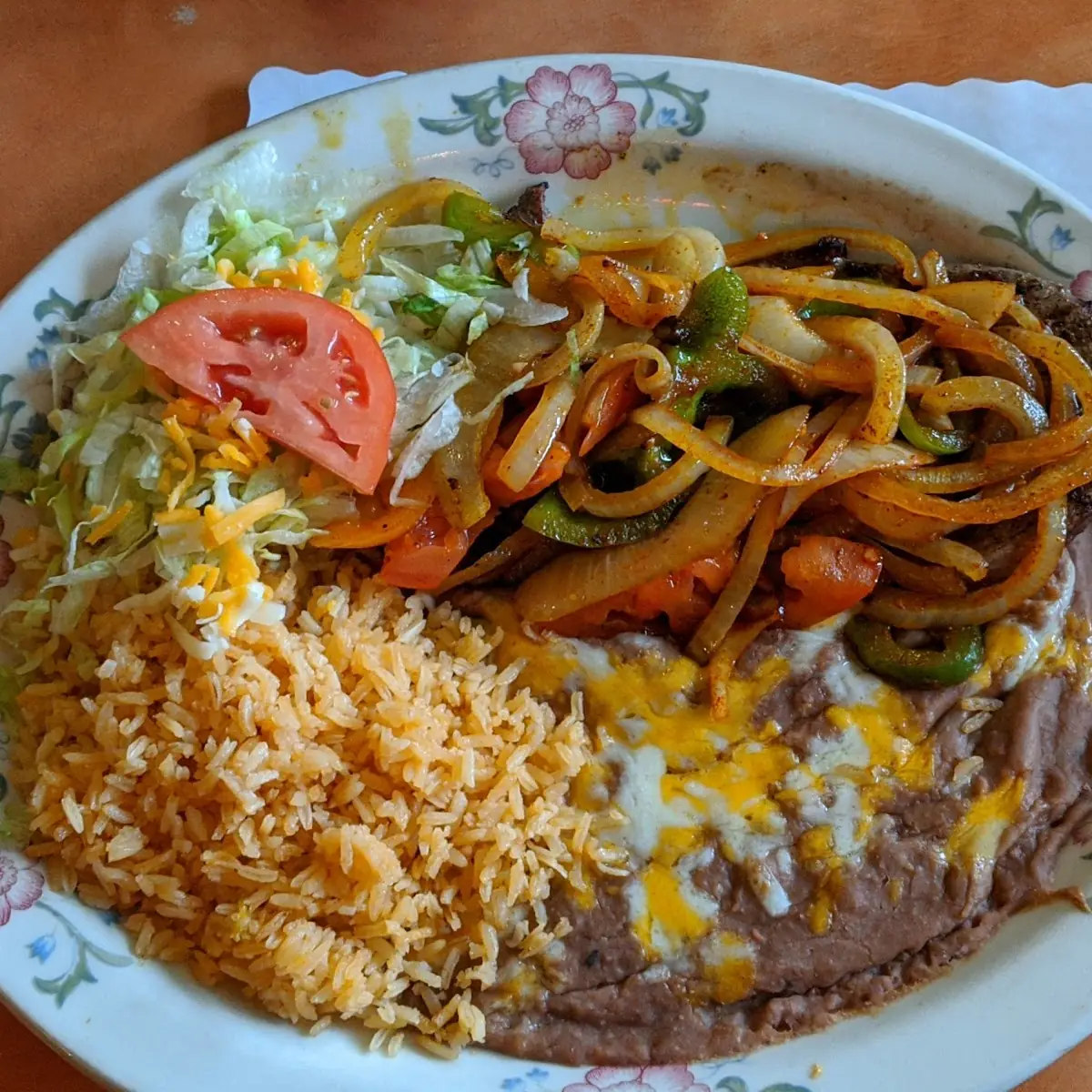 Combination Burrito and Chile Relleno