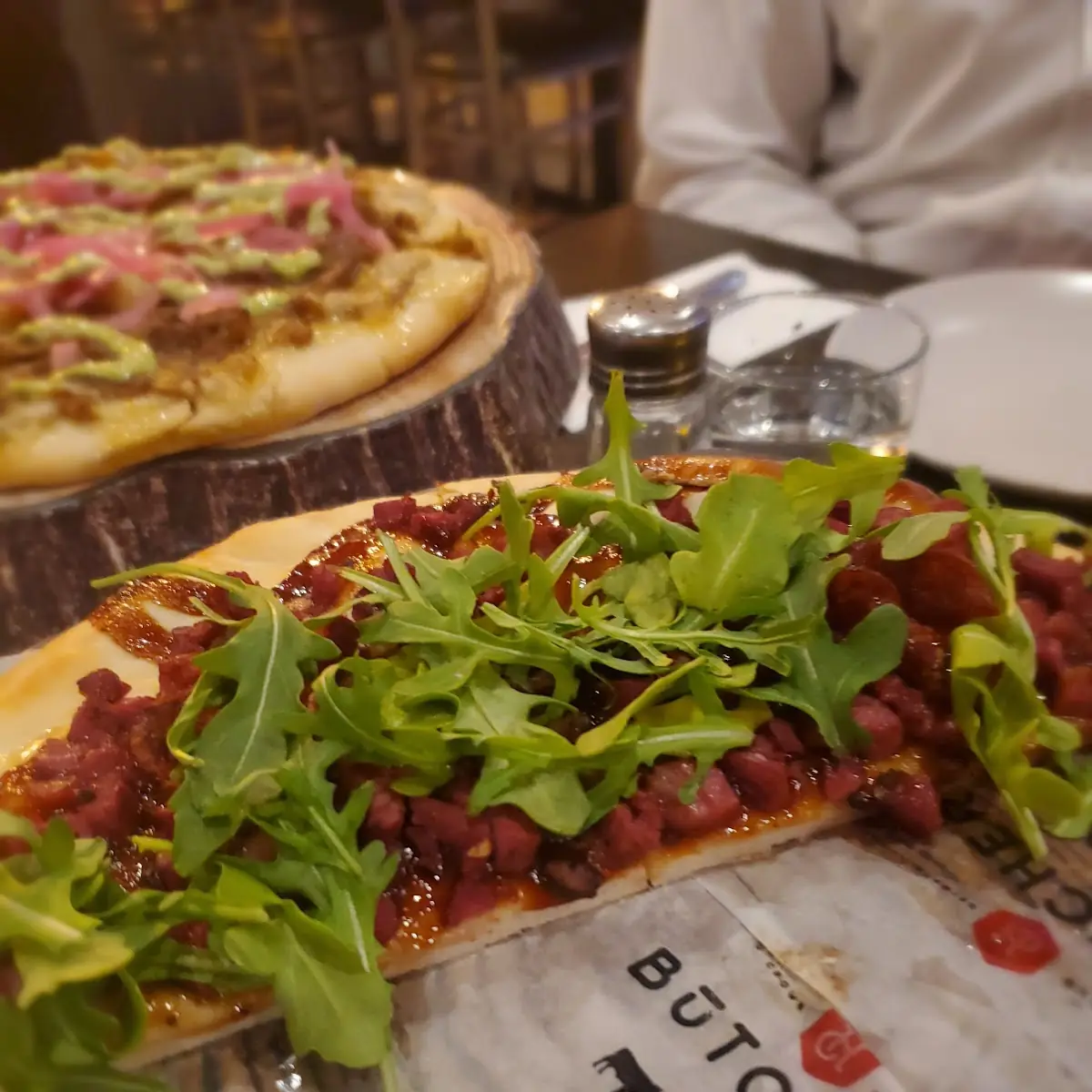 Pastrami Flatbread Pizza