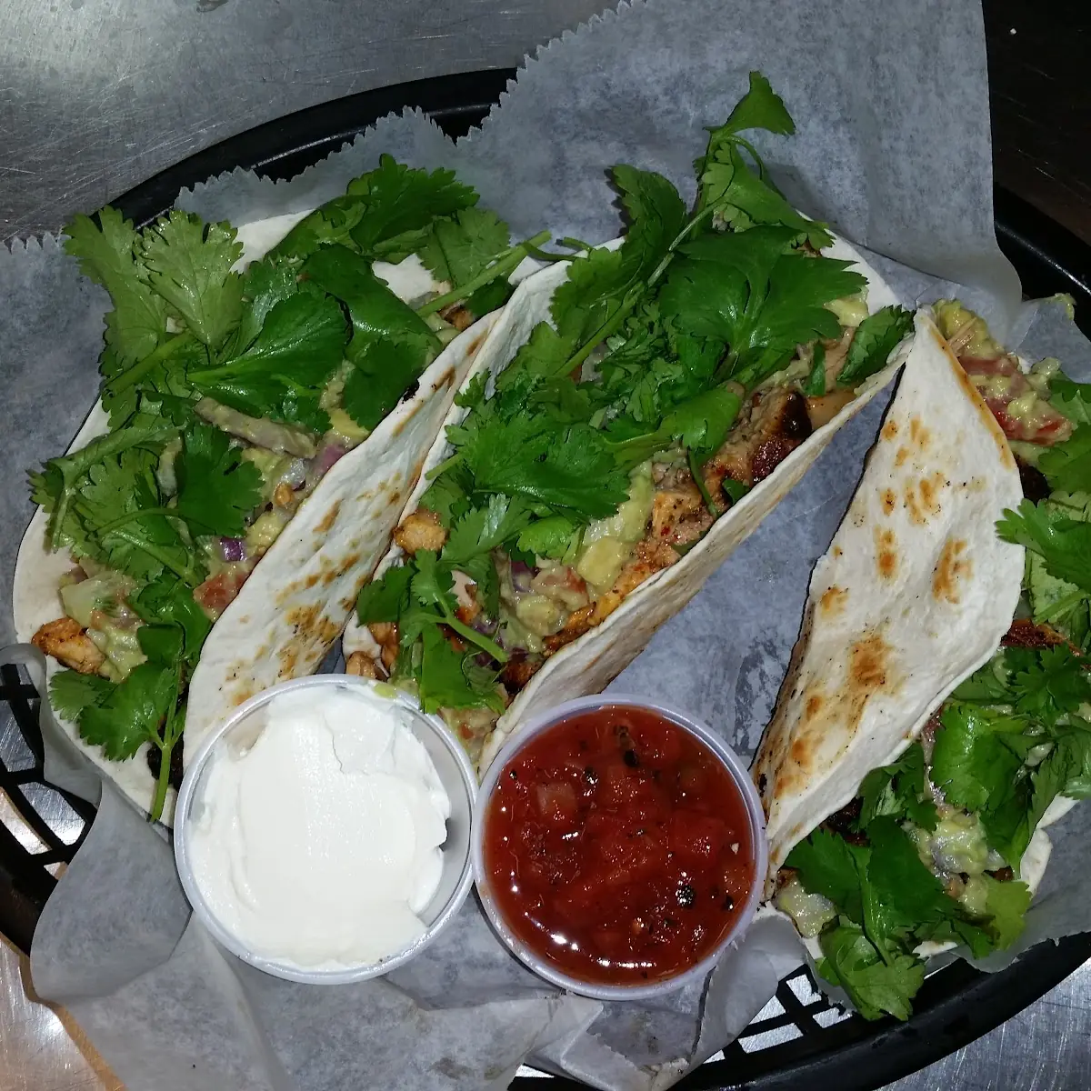 Chicken Tacos Dawgy Style