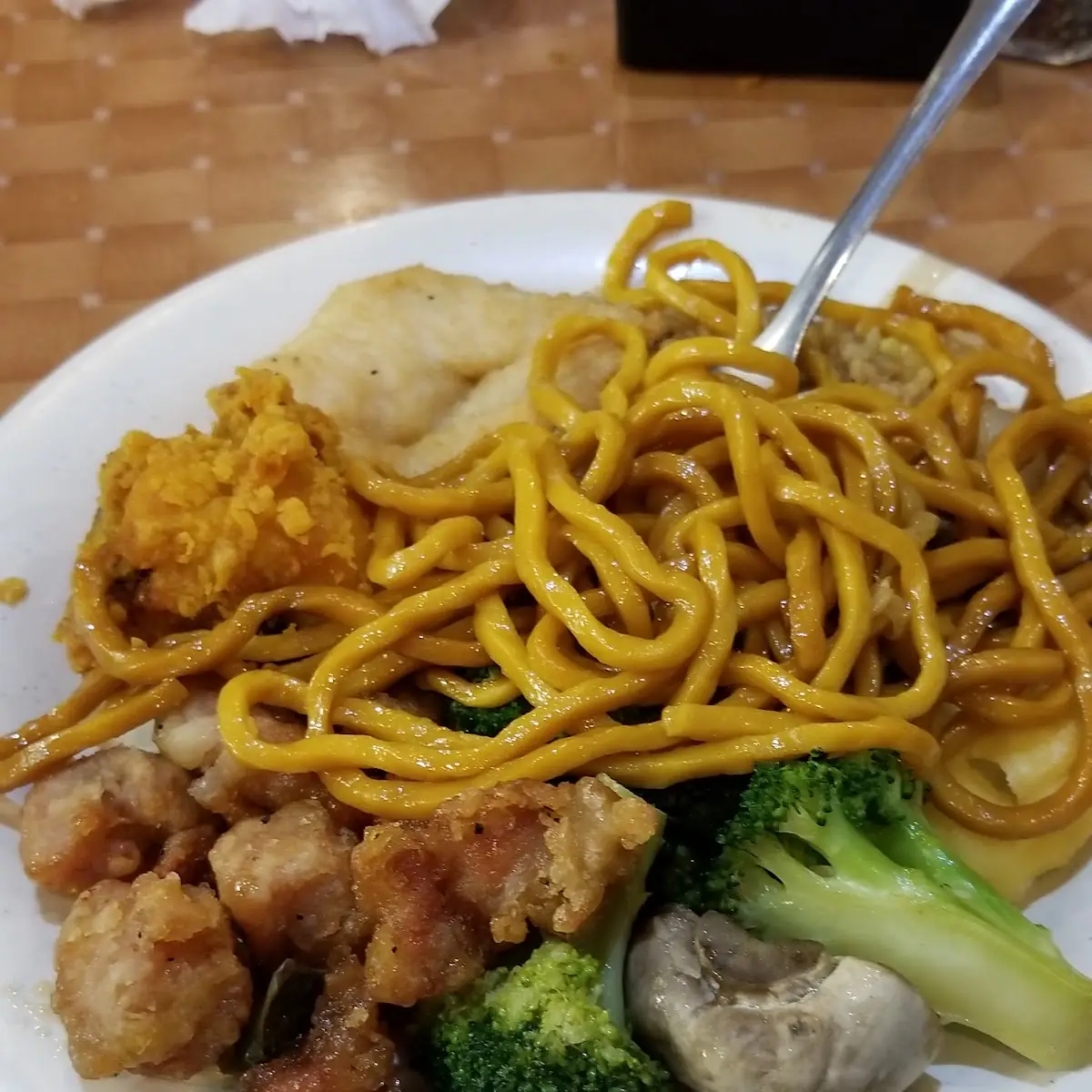 Fried Fish and Chow Mein