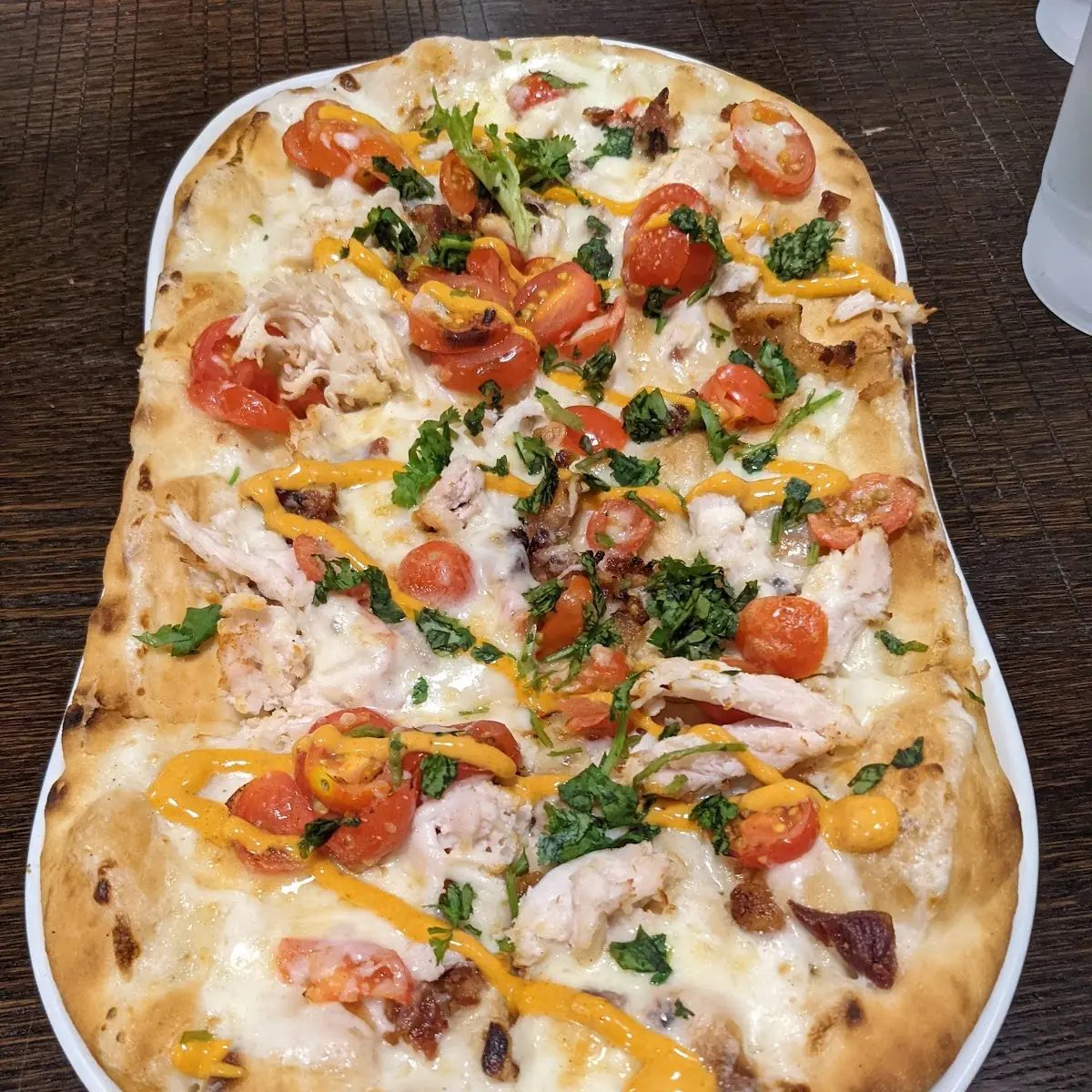 Chipotle Chicken & Bacon Flatbread Pizza