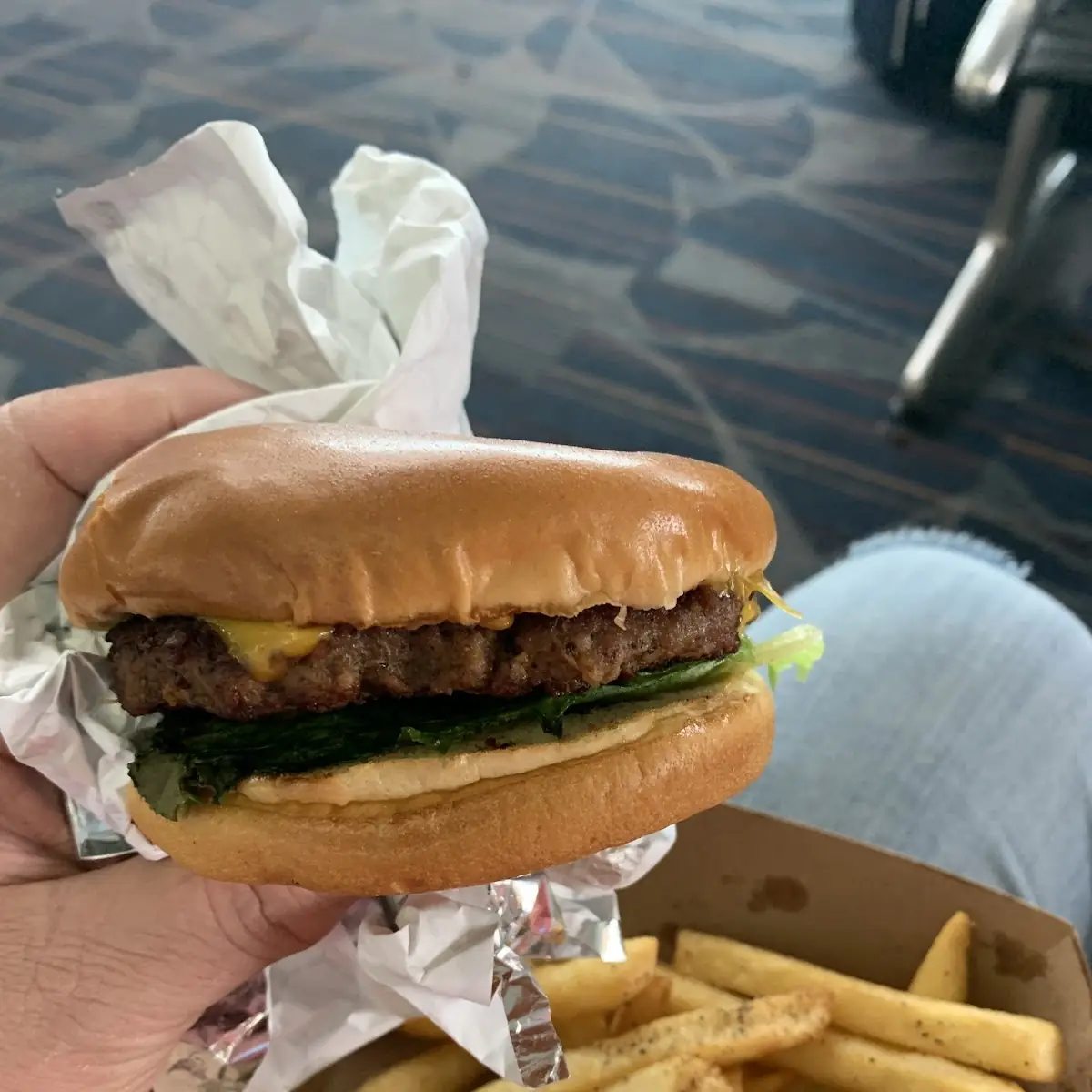 Burger and Fries