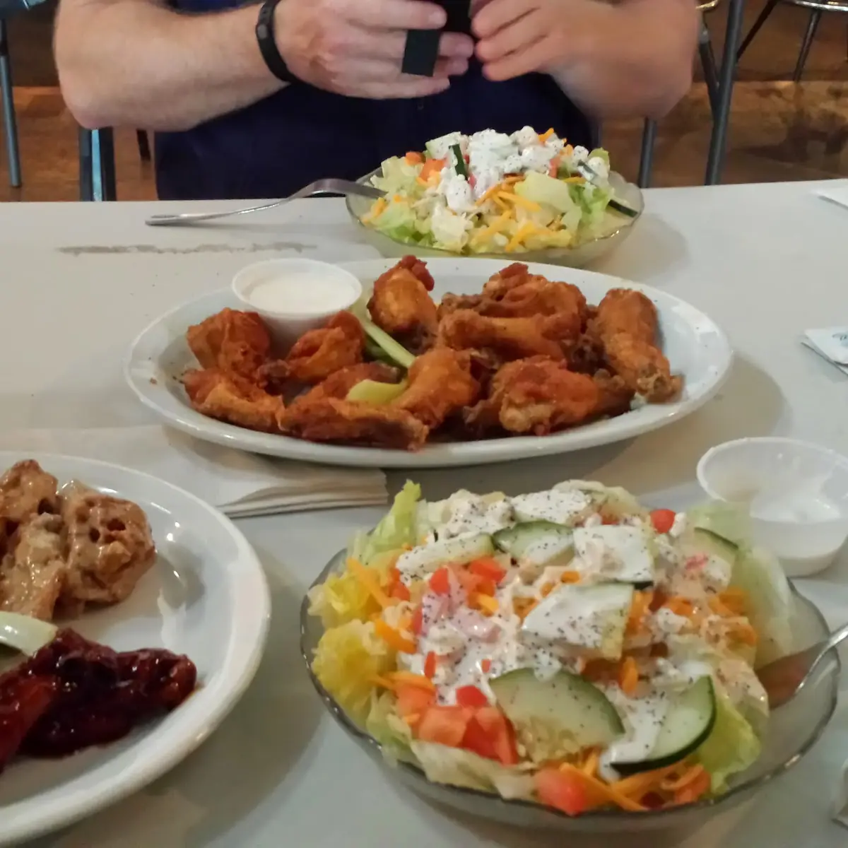 Wings and Side Salad