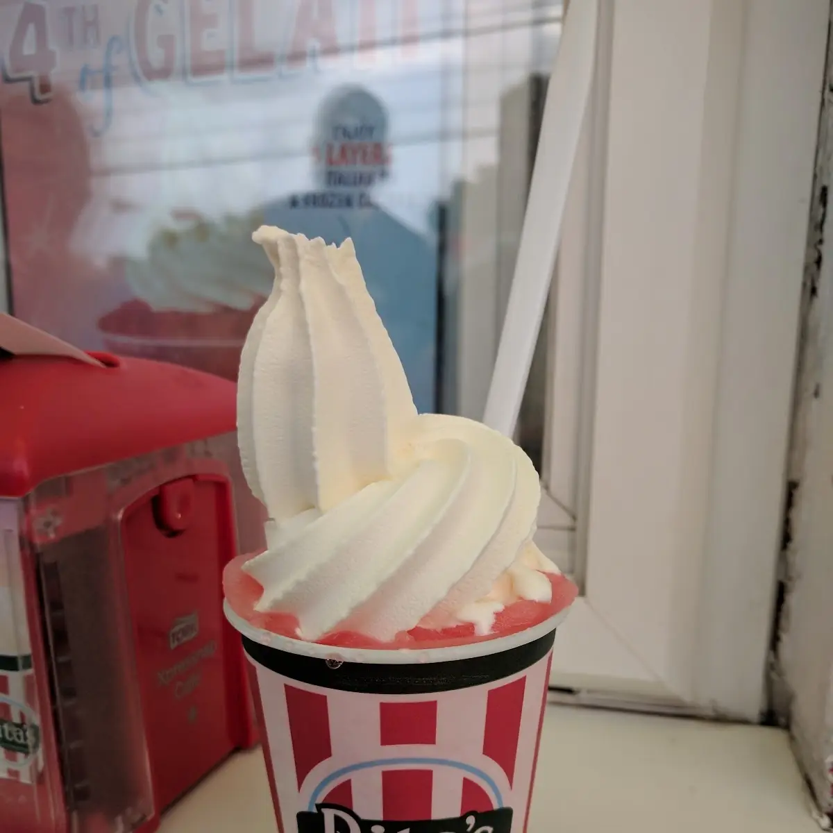 Watermelon Ice and Vanilla Custard Gelati