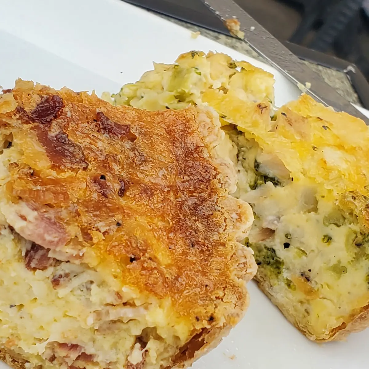 Bacon Quiche and Chicken Quiche