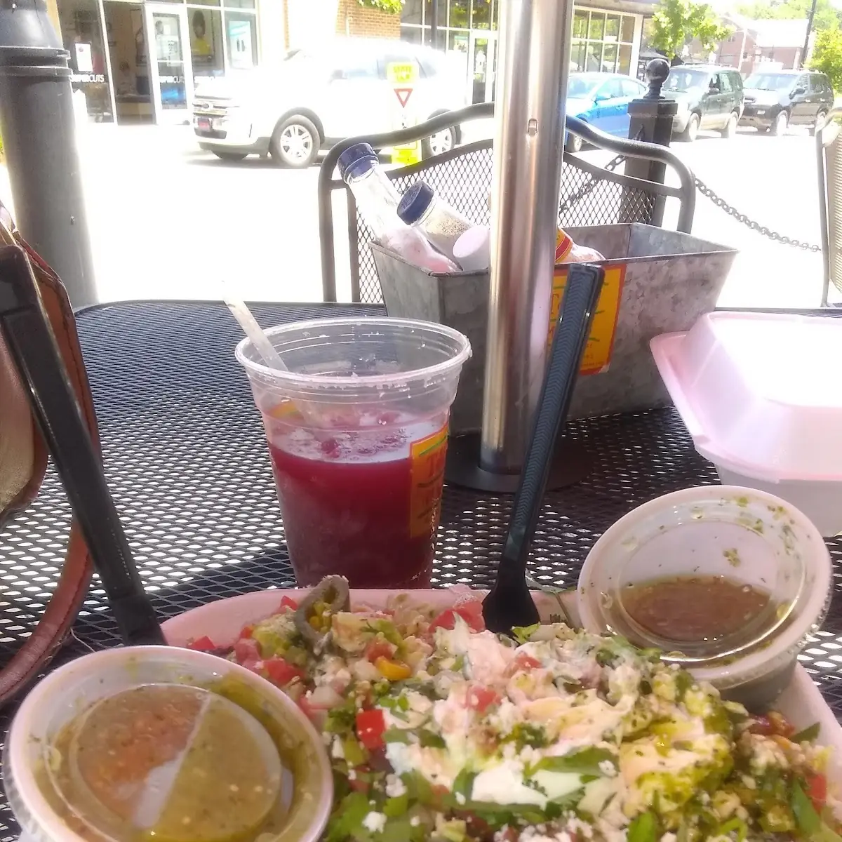 Burrito Bowl and Margarita
