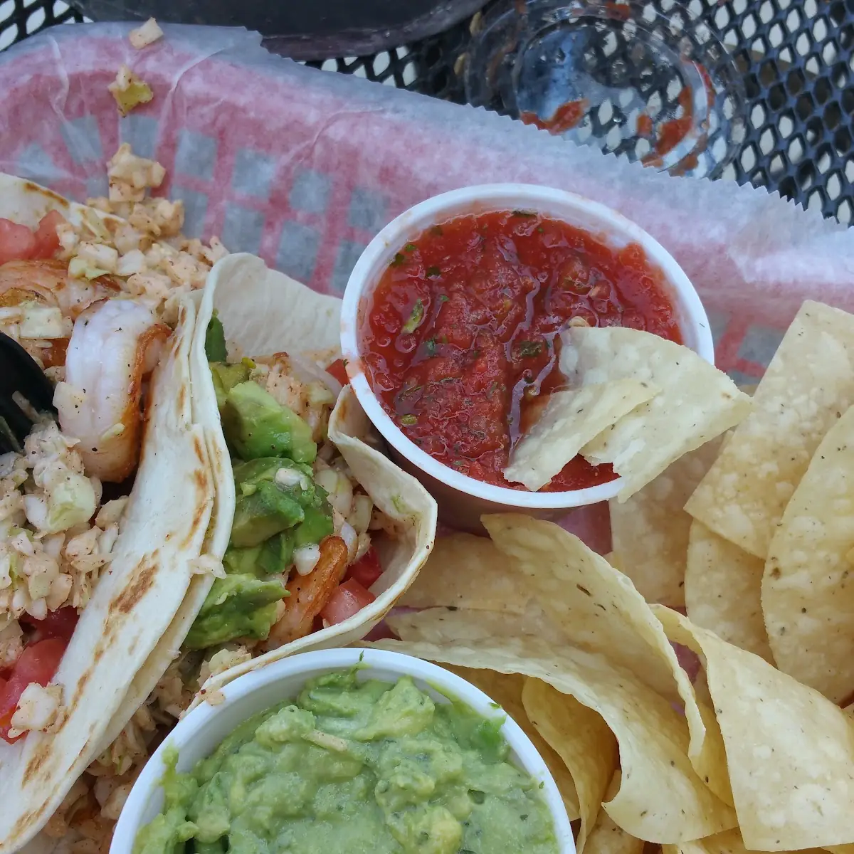 Shrimp Tacos and Guac