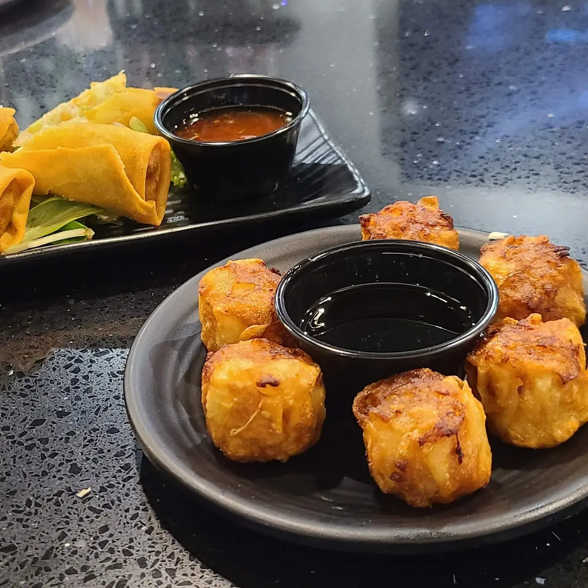 Shrimp Shumai Tempura & Spring Rolls