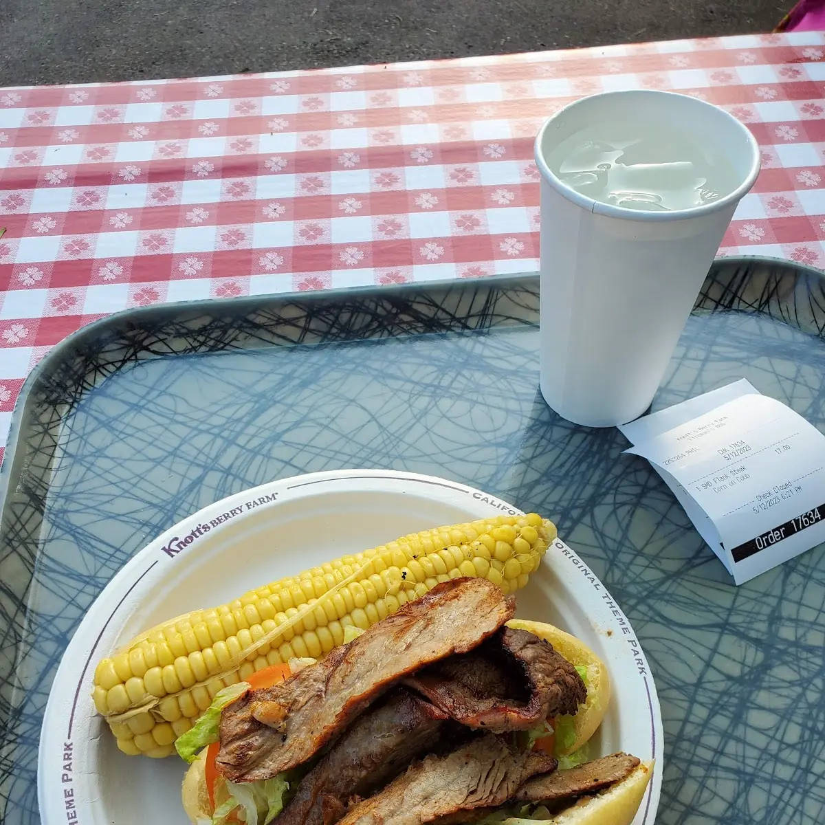 Flank Steak Sandwich with Corn