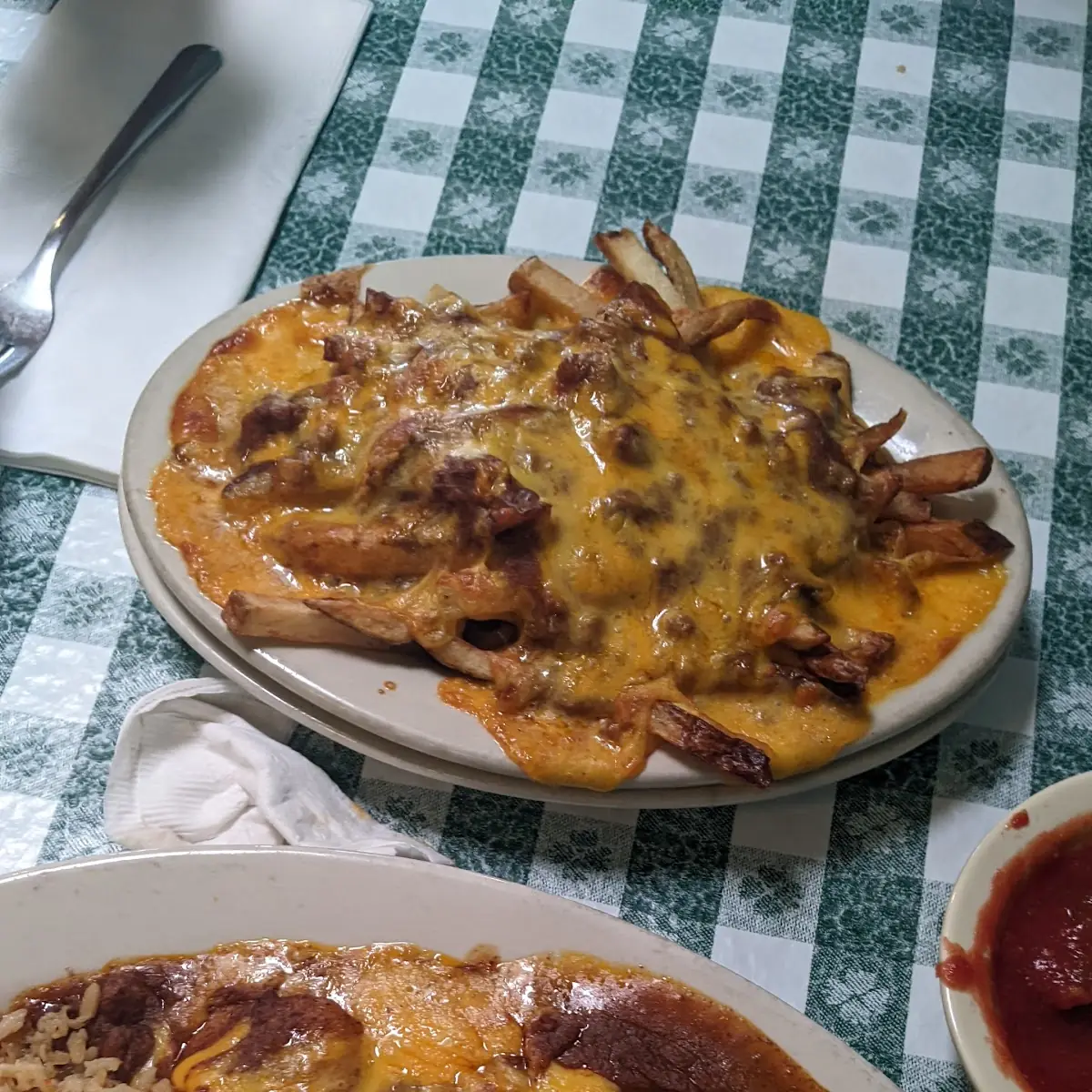 Enchiladas Chili Cheese Fries