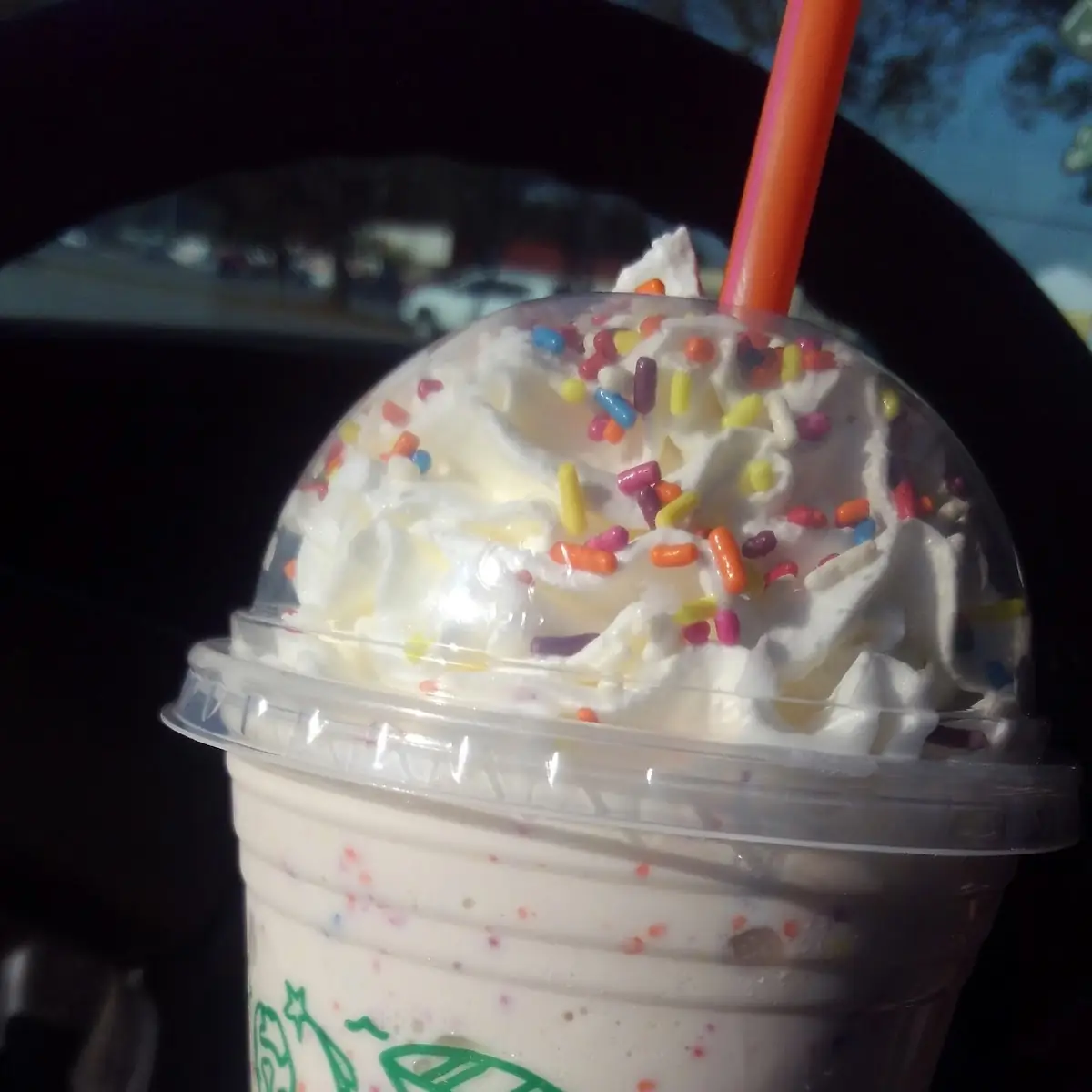 Vanilla Milkshake with Sprinkles