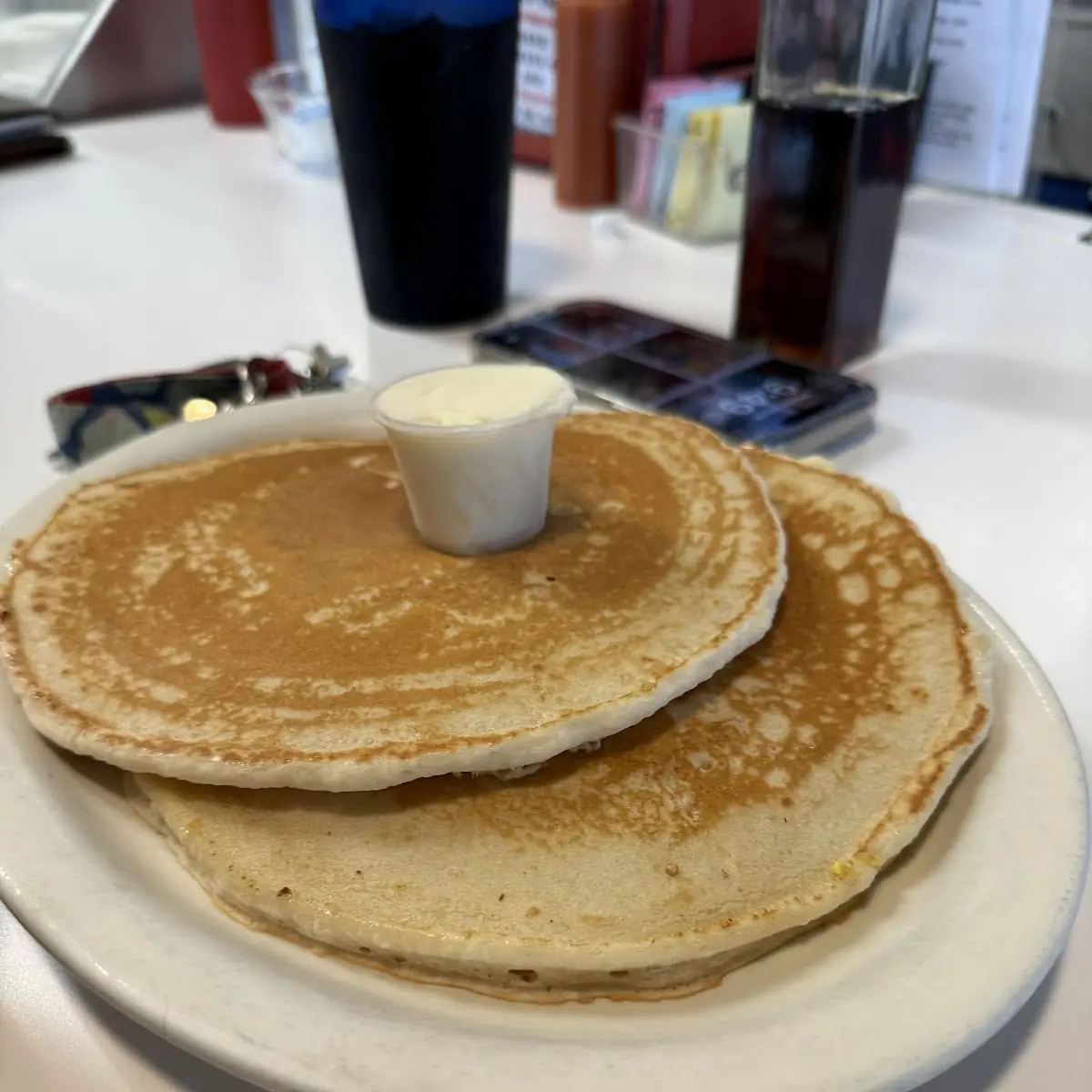 Breakfast Pancakes with Bacon Eggs