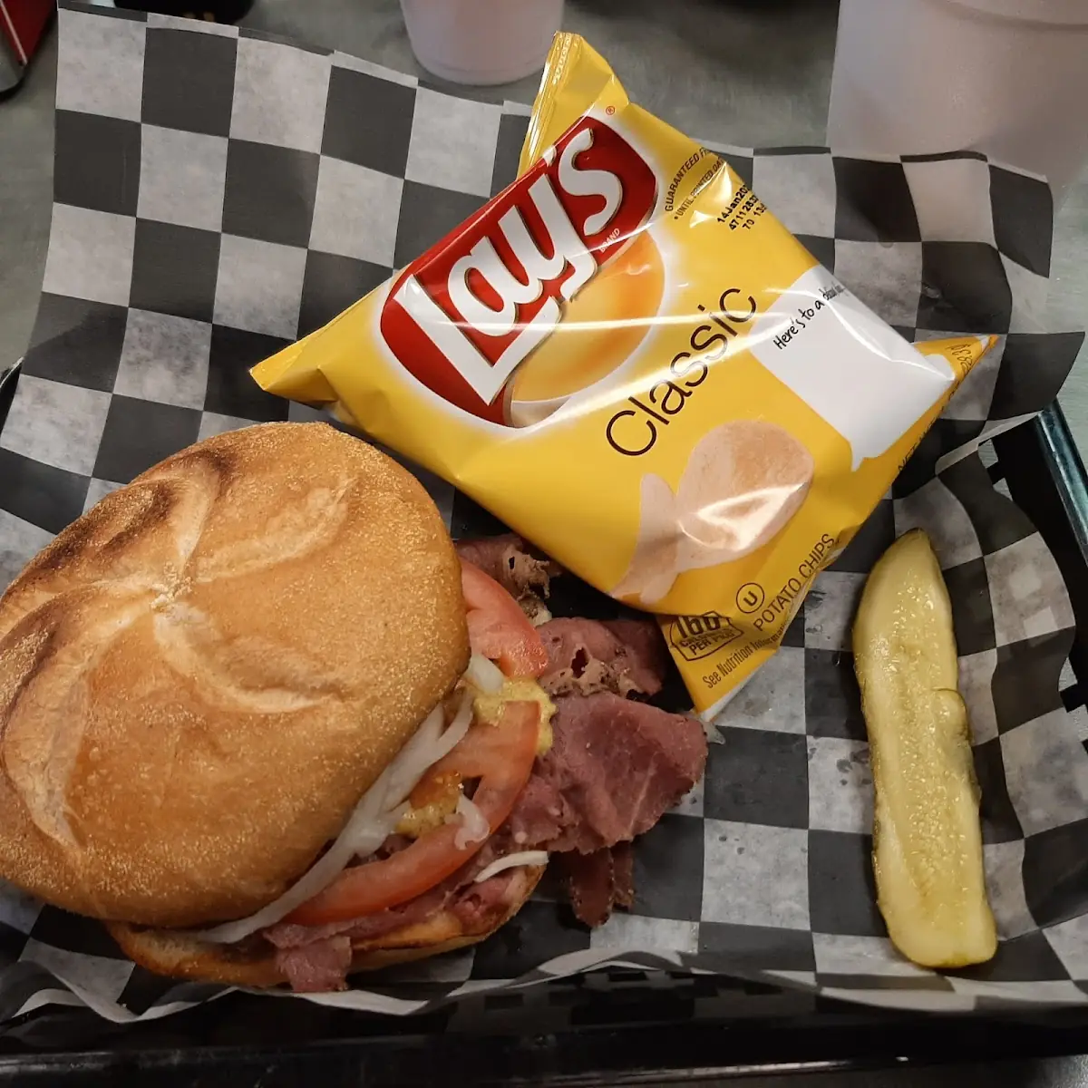 Hot Pastrami Sandwich