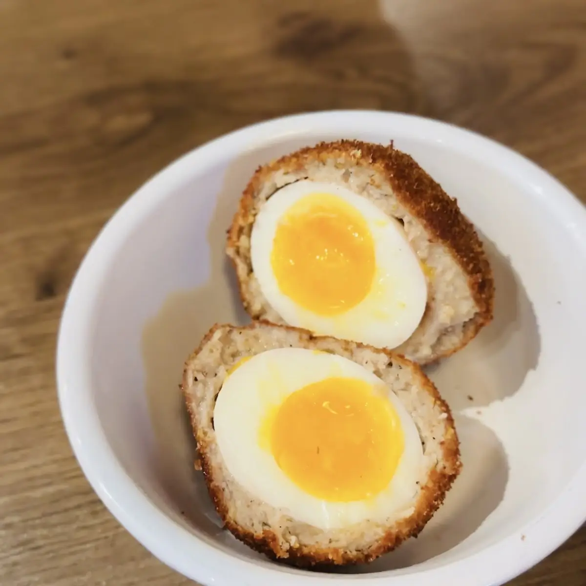 Scotch Egg and Mustard Sauce