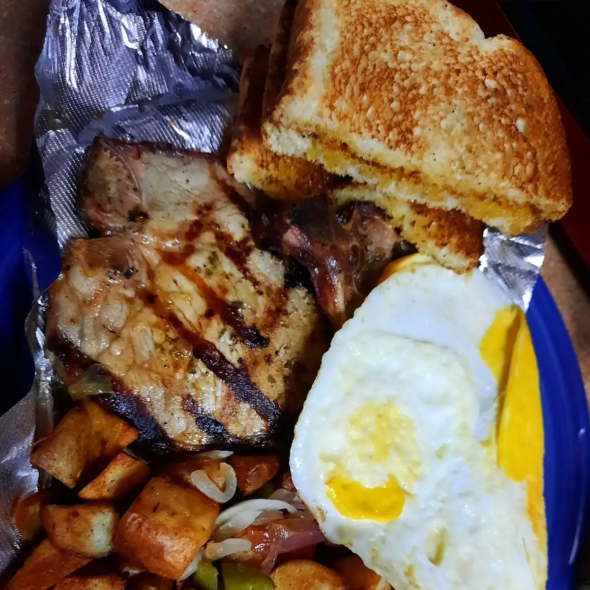 Pork Chops and Eggs