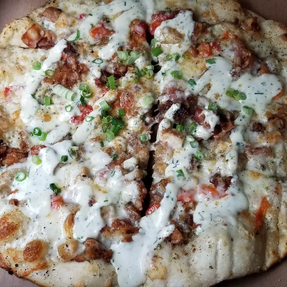 Chicken Bacon Ranch Flatbread