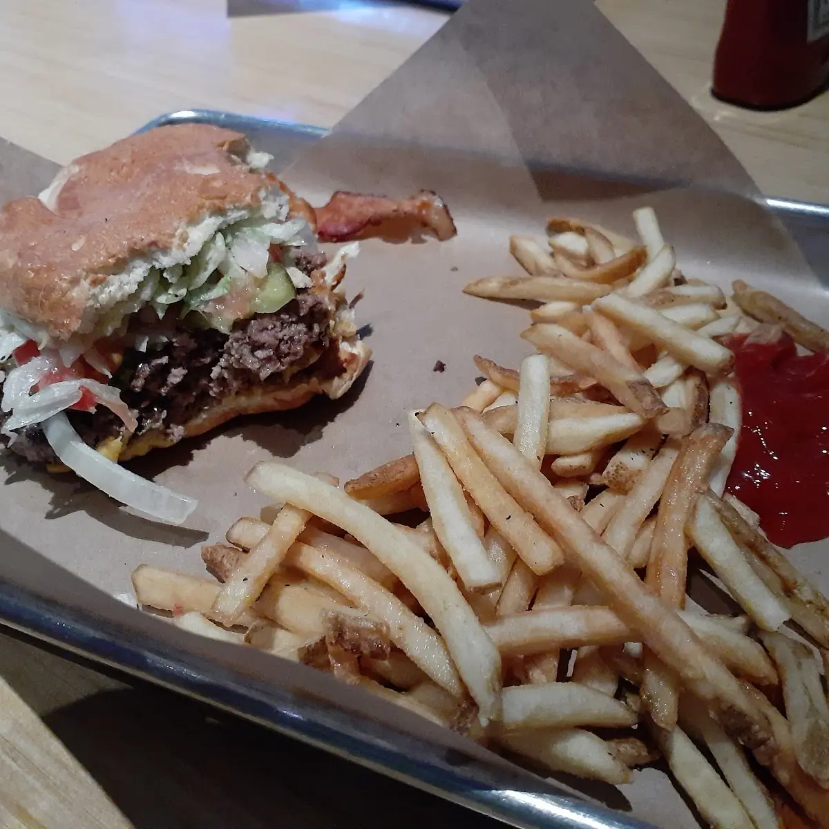 Cheese Curd Bacon Burger