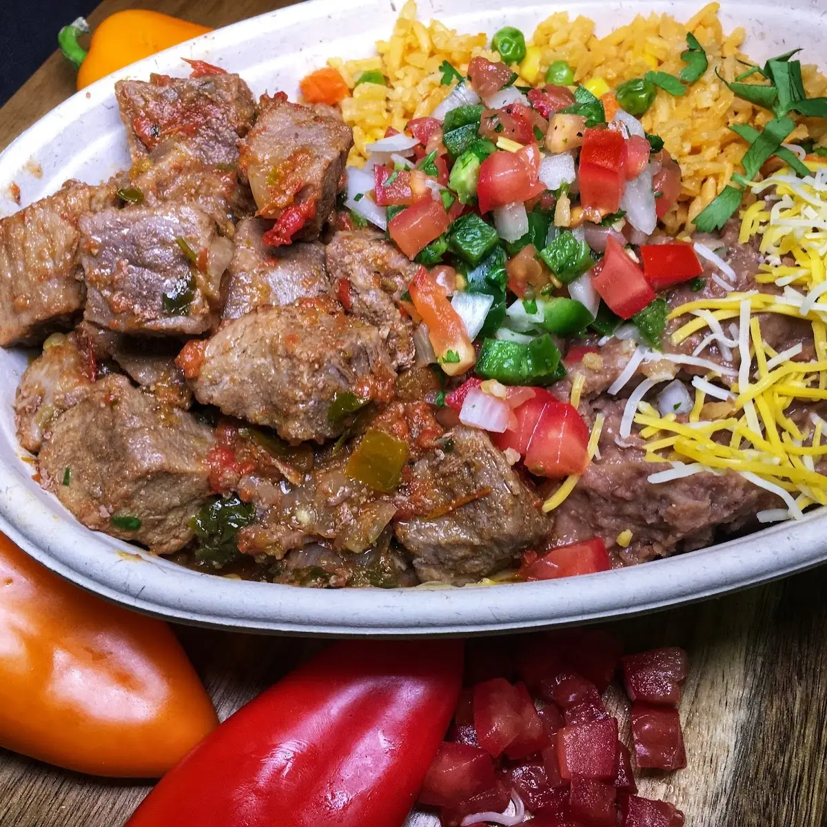 Carne Guisada Bowl