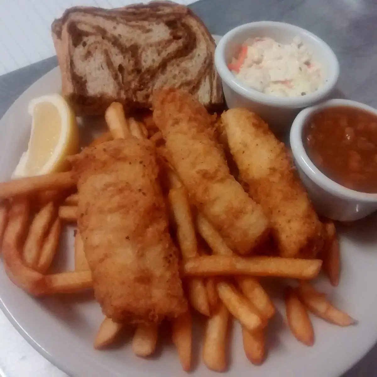 Cod Dinner with French Fries
